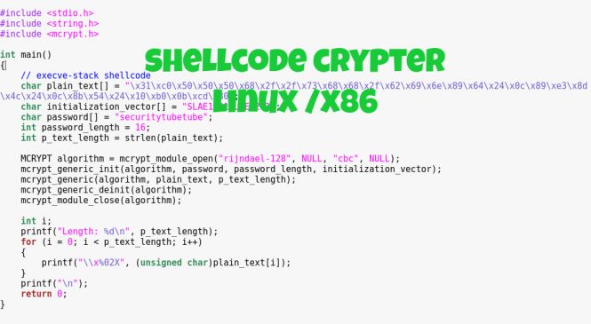 Shellcode Crypter – Linux/x86